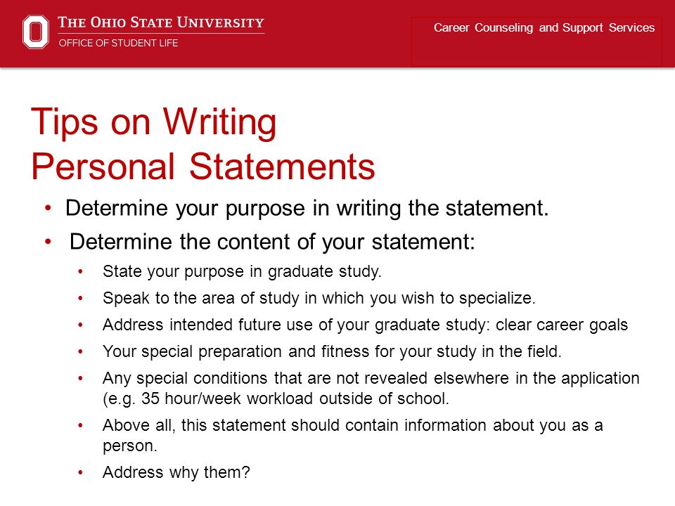 How to write a personal statement: 10 things to put in yours